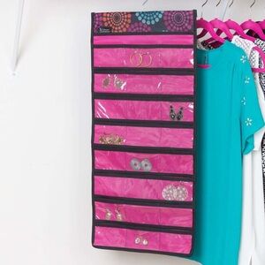 Clever Container Bright Lights Jewelry Cubby Hanging Organizer